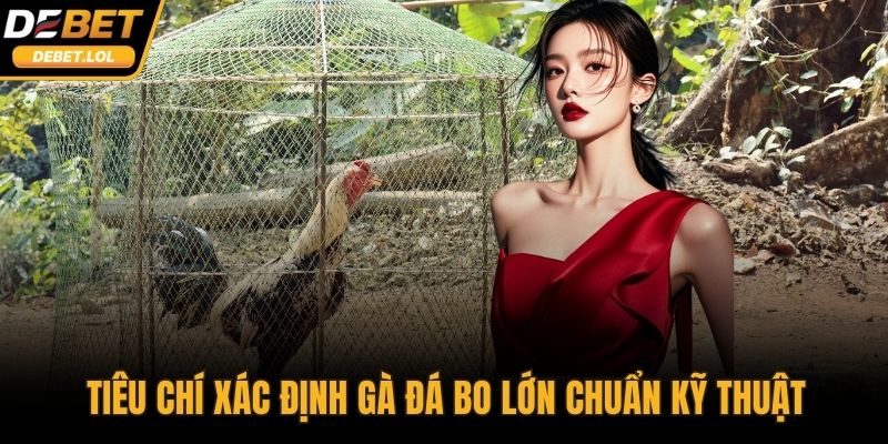 Tiêu chí xác định gà đá bo lớn chuẩn kỹ thuật